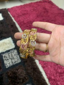 imitation jewellery Elegant Gold Plated Bangles