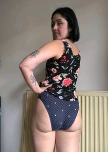Navy Polka Dot Briefs