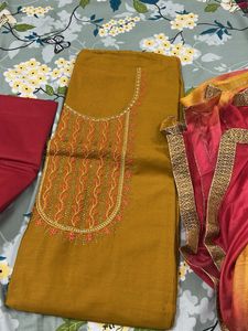 Embroidered Kurta Set with Dupatta
