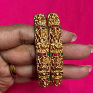 Exquisite Lakshmi Temple Bangles