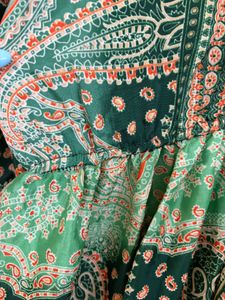 Bohemian Paisley Print Dress