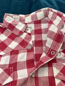 The Red &amp; White Box Design Shirt