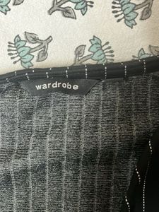 Pinstripe Wrap formal top