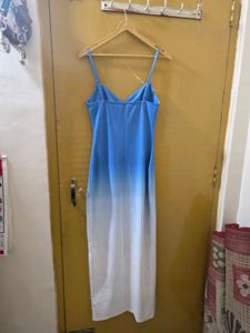 Stunning Blue Ombre Midi Dress