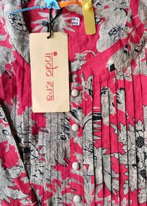 Vibrant Floral Print Kurta Set