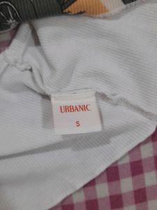 URBANIC Graphic White Tank Top