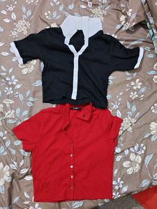 Chic Button-Up Tops (Set of 2)
