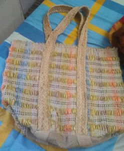 Handmade Jute Trending bag In Multicolour...