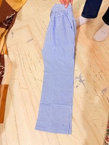 Blue Striped Lounge Pants