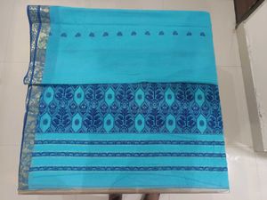 Bahut Khubsurat Taat Ki Cotton Saree