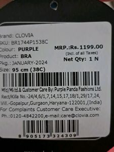 38 C(95cm) CLOVIA PADDED BRA