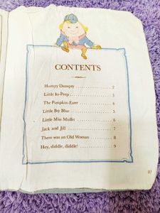 Vintage Mother Goose Nursery Rhymes Cloth Book