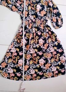 Fig Brand 🌈 Floral Print Fit &amp; Flare Dress