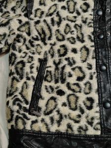 Leopard Print Sherpa Jacket