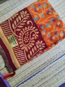 Soft  Poonam Saree With Small Border