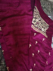 Beautiful Magenta &amp;Goldaan Saree
