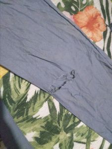 Stylish Grey Tie-Waist Pants