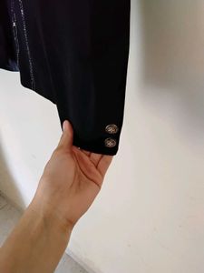 Embellished Navy blue blazer