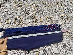 2 Pairs Girls Blue Heart Print Palazzo Pants