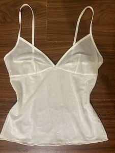 Sheer White Camisole Slip