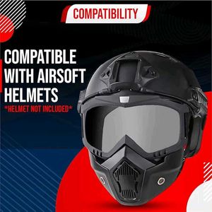 Protective Motorcycle Goggles and Mask Set