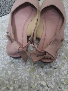 Women's Pink Bow Flats