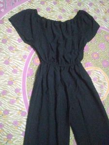 Black Off-Shoulder Jumpsuit