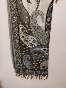 Winter Shawl - Reversible Print