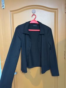 ribbed cardigan
