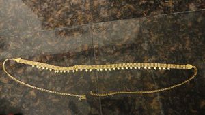 Elegant Gold hip belt with Pearls
