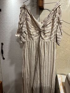 Stylish Striped Off-Shoulder Dress