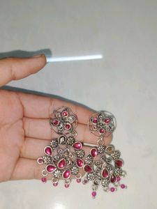Boho Mirror Jhumka Earrings