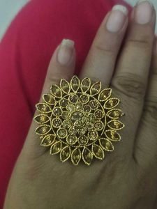 Exquisite Kundan Statement Ring