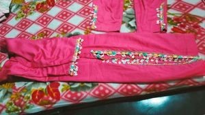 Pink Shalwar Kameez with Shell Trim