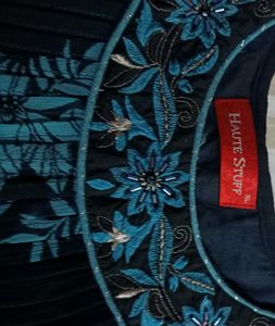 Beautiful Floral embroidery Print Kurta