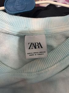 zara rainbow Tie Dye Pullover Sweater
