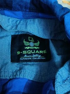 Blue Plaid Men's Shirt
