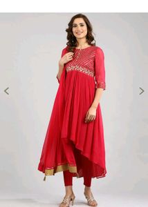 Pink Anarkali Kurti with Dupatta.. aurelia