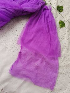 Purple Tulle Top