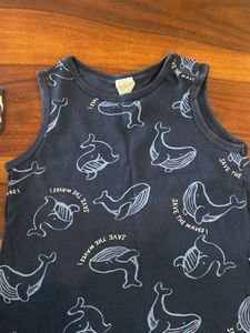 Kids' Blue Whale &amp; Striped Tank Tops (2-Pack)