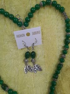 Unique Leaf Beads oxide necklace 🍀