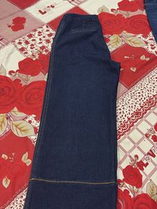 Wide Leg Denim Pants