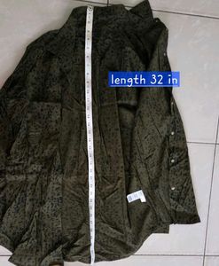 Olive green M&amp;S cotton shirt
