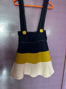 Colorblock Pinafore Dress