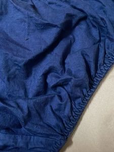 Blue Lace Trim Briefs