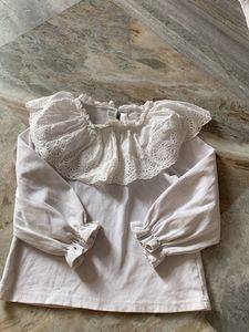 Chic White Broderie Anglaise Blouse