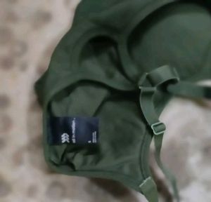 Olive Green Sports Bra