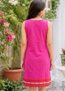 Vibrant Pink Sleeveless Kurta From WESTSIDE