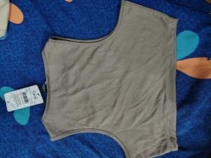 Graphic Print Crop Tank Top