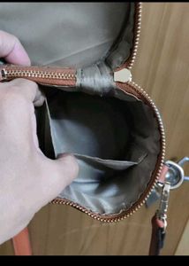 Stylish Geometric Brown Crossbody Bag